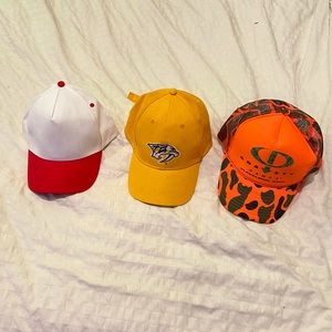 Lot of 3 Adjustable Brand New Hats